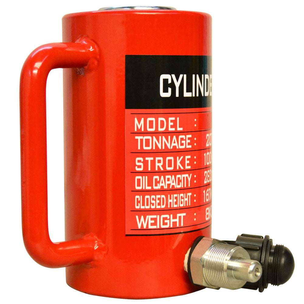 50 Ton Hydraulic Cylinder 3.93" (100mm) Stroke Jack Ram 175mm Closed Height