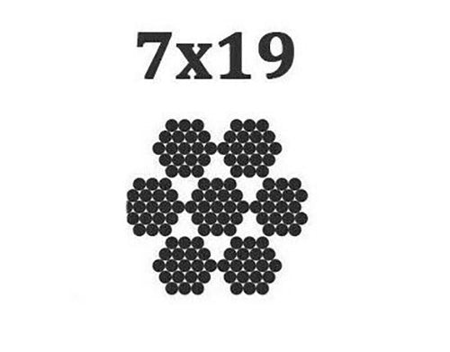 1/8" - 500 Ft - 7x19 Construction 316 STAINLESS STEEL 1/8" 7x19 Cable Rail Railing Wire Rope 316SS