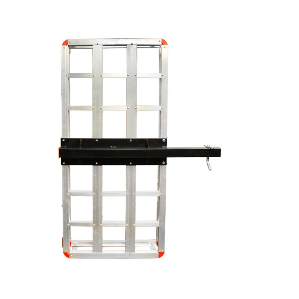 Rustproof Aluminum Hitch Mount Cargo Carrier Tray for Travel and Utility Loads