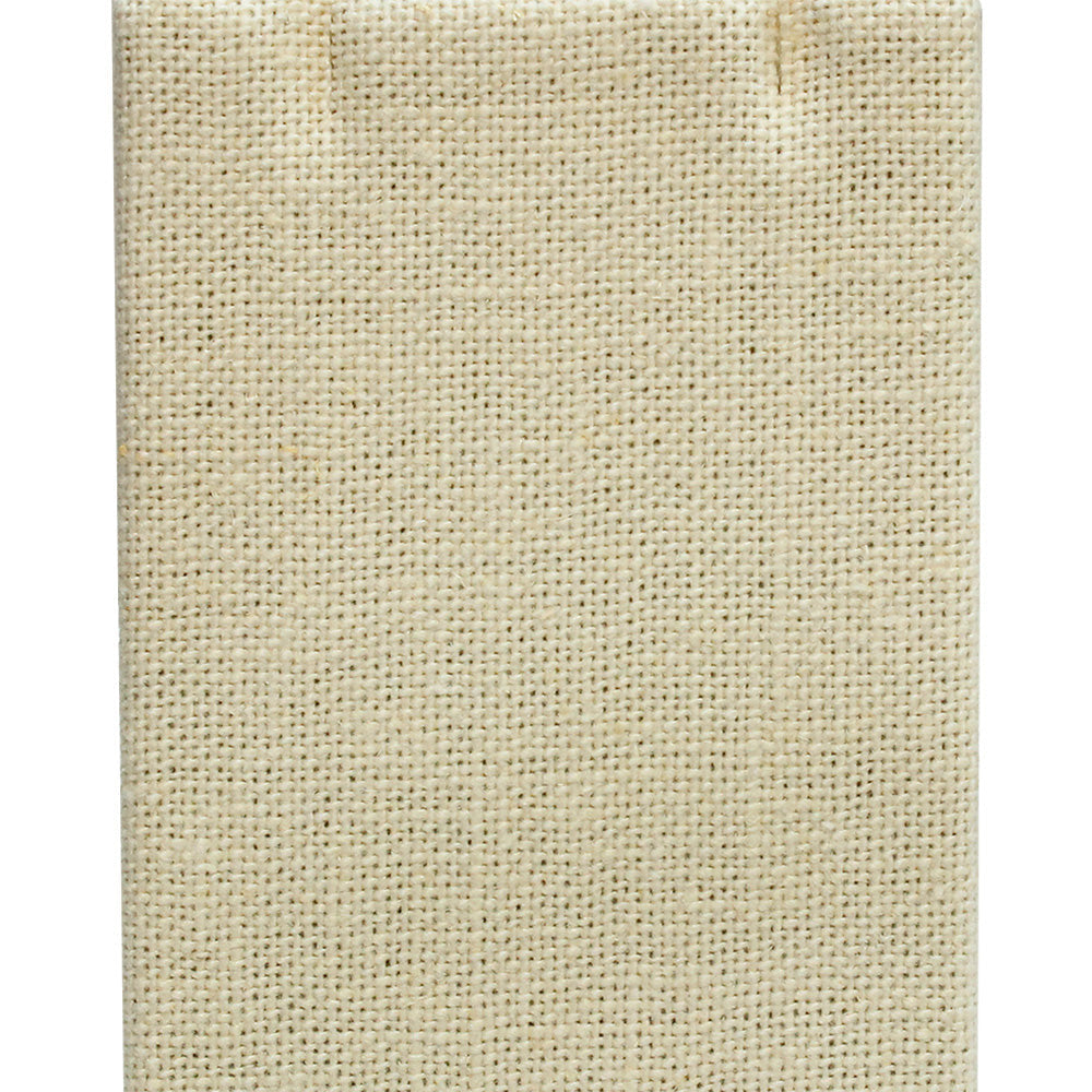 5PC 2-1/2" x 3-5/8" Earring Pendant Display Stand Soft Linen Beige Jewelry Display Holder Organizer