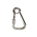 5pc 5/16" Marine Stainless Steel Carabiner Spring Snap Hook w- Eyelet+Screw Nut