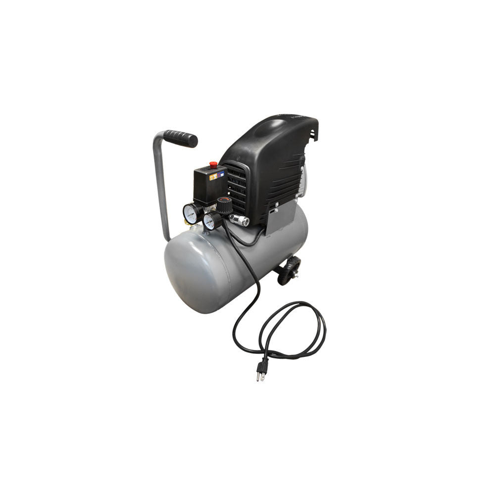 6 Gallon Horizontal Tank Air Compressor 2 Hp Motor 115 PSI Oil Lubricated
