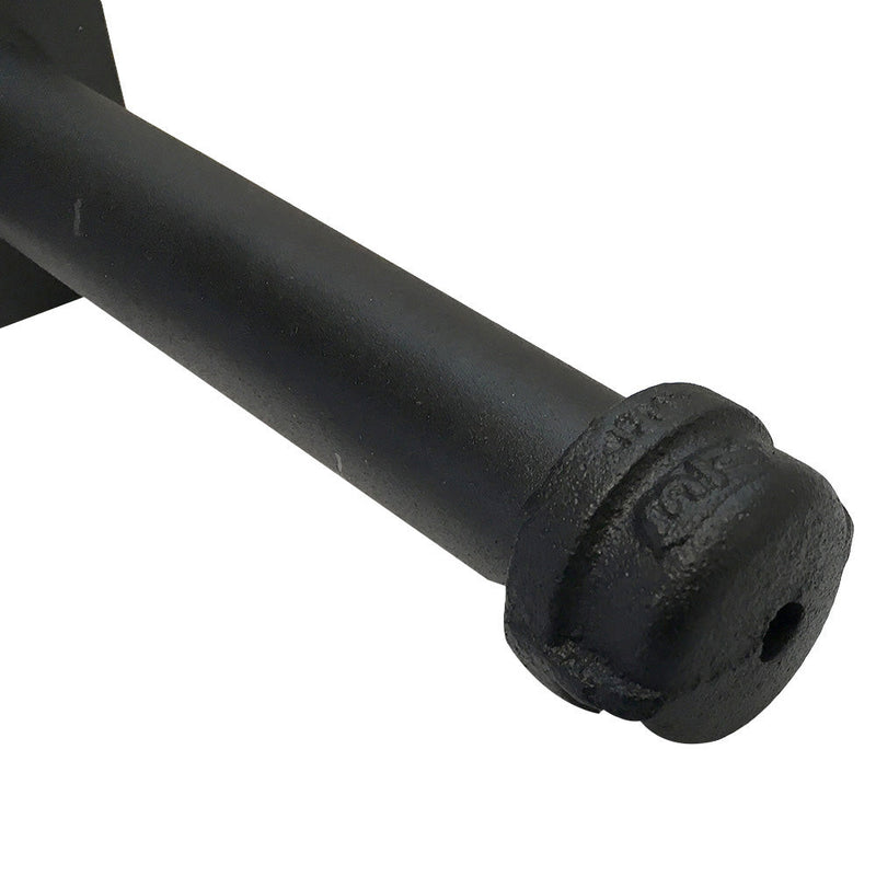 6 PC 6" Slatwall Pipe Straight Faceout Hook Industrial Vintage Pipeline Rack Black