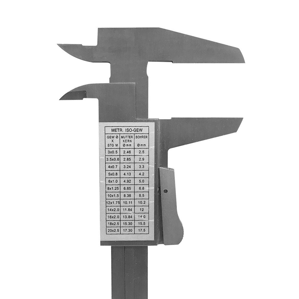 6" Precision Vernier Caliper 150mm Height Gage Gauge .001"/.02 mm Graduation Metric Inch