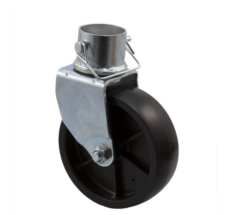 6 inch trailer jack swivel caster wheel with locking pin for boat or RV hitch.