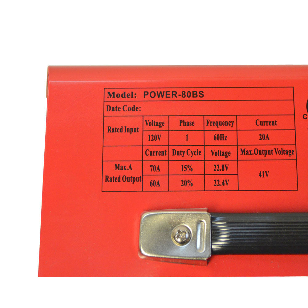 Compact 60–70 AMP electric arc welder kit including welding shield, ground clamp, and electrode holder.