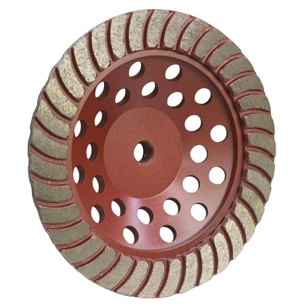 7'' Stone Grinding Cup Wheel Angle Grinder Medium Grit 7/8'' - 11mm Arbor