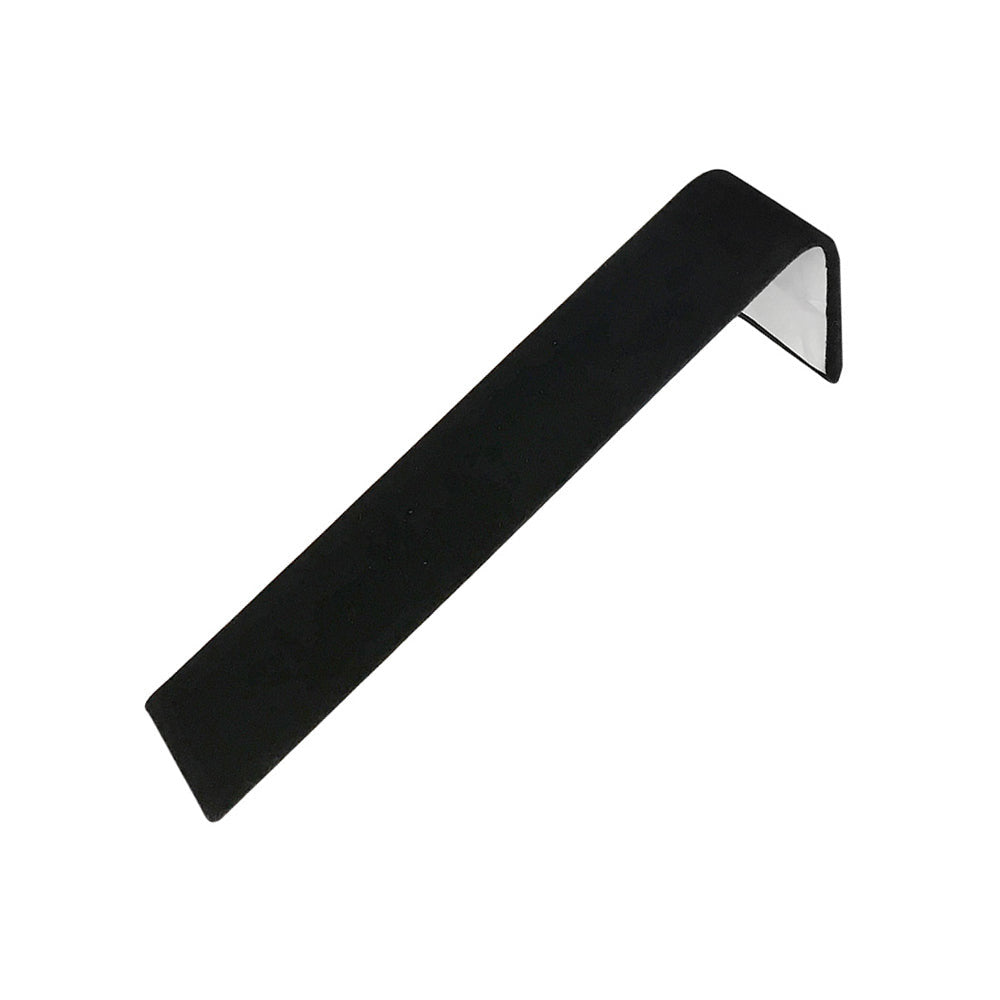 8'' x 1-1/2'' Single Black Velvet Jewelry Display Ramp Necklace Bracelet Holder