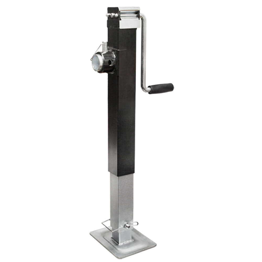 8,000 LB Weld On Drop Leg Pin Sidewinder Trailer Jack Adjustable Tube Hauler