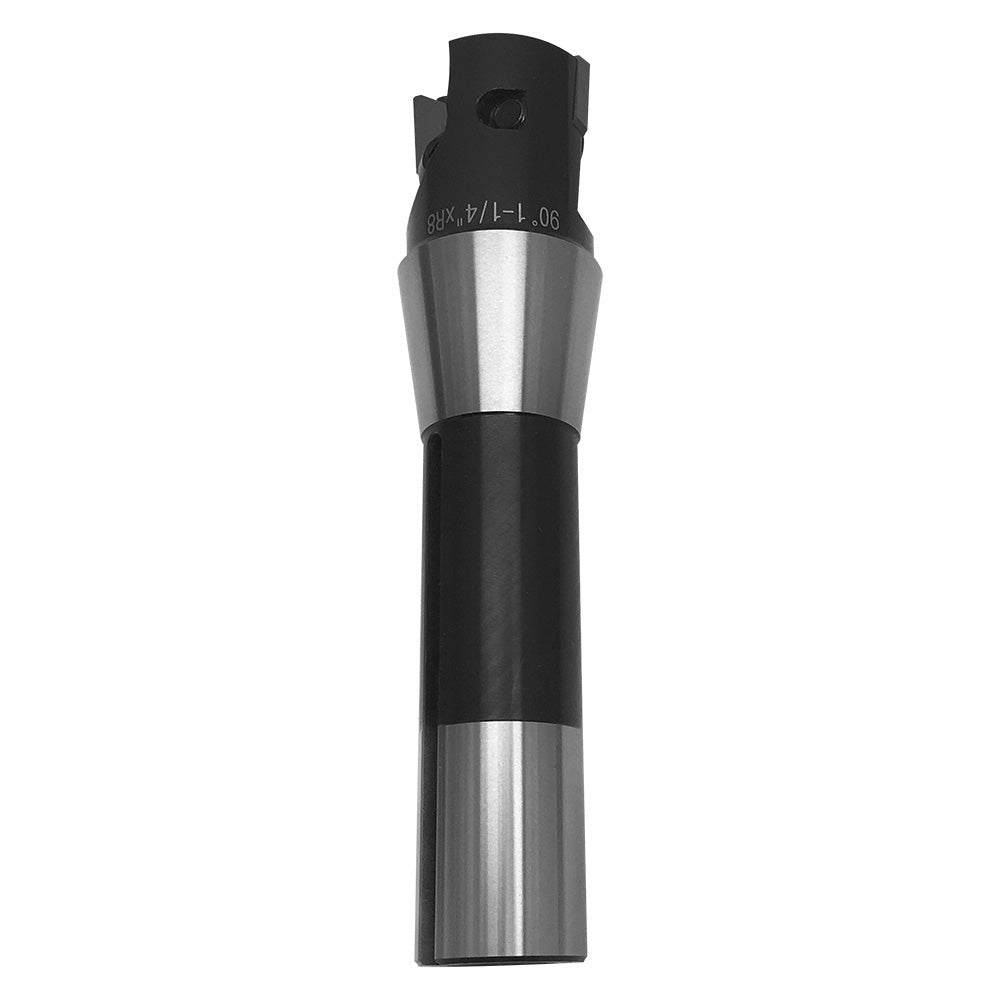 90 Degree 1-1/4'' x R8 Shank Indexable End Mill 2 TPG32 Inserts Milling Lathe Lathing