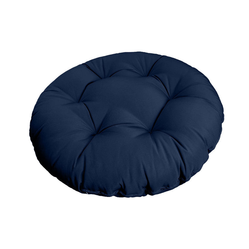 AD101 48" x 6" Round Papasan Ottoman Cushion 12 Lbs Fiberfill Polyester Replacement Pillow Floor Seat Swing Chair Outdoor-Indoor