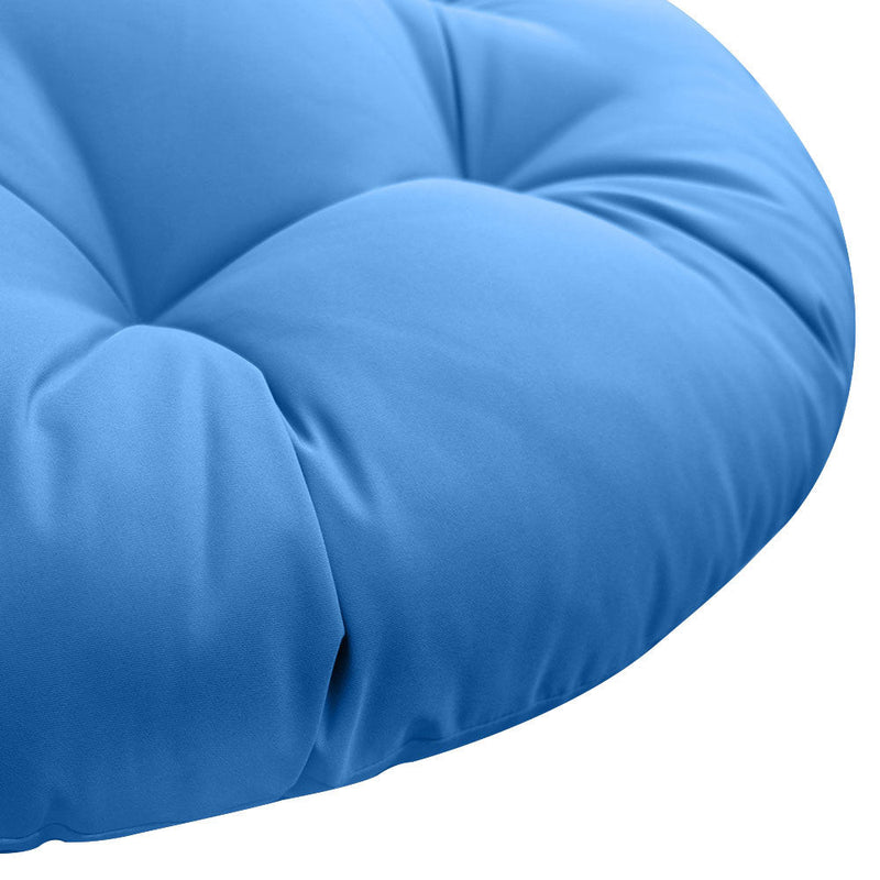 AD102 48" x 6" Round Papasan Ottoman Cushion 12 Lbs Fiberfill Polyester Replacement Pillow Floor Seat Swing Chair Outdoor-Indoor