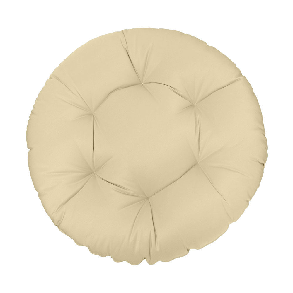 Ground papasan chair cushion, 6-inch thick, tufted design for indoor and outdoor seating