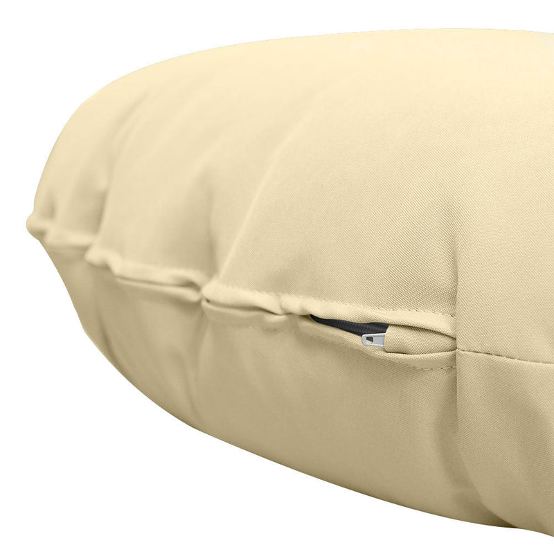 AD103 44" x 6" Round Papasan Ottoman Cushion 10 Lbs Fiberfill Polyester Replacement Pillow Floor Seat Swing Chair Outdoor-Indoor