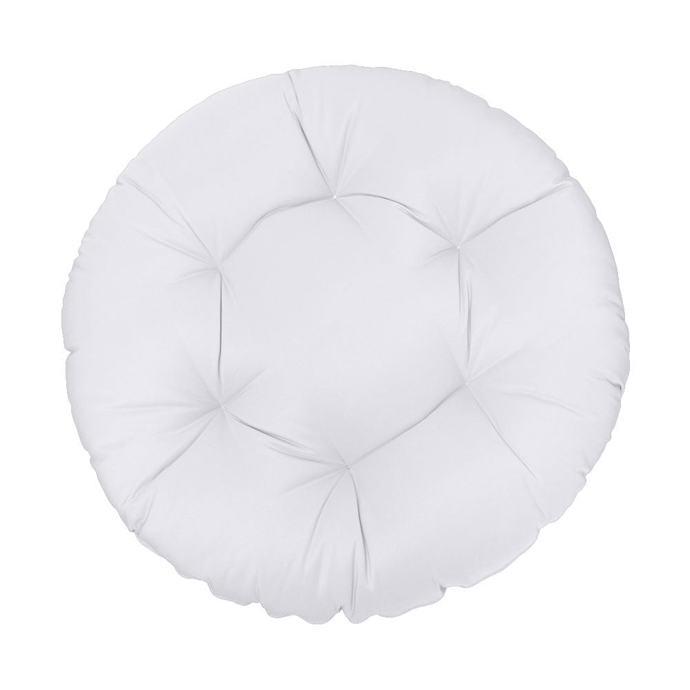 Ground papasan chair cushion, 6-inch thick, tufted design for indoor and outdoor seating