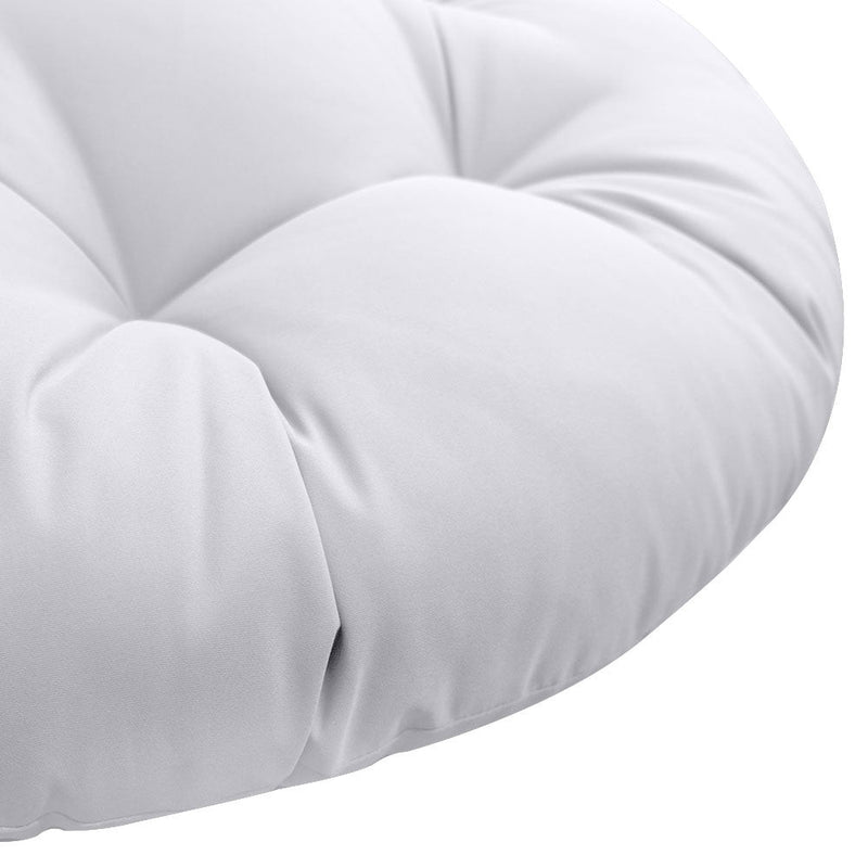 AD105 48" x 6" Round Papasan Ottoman Cushion 12 Lbs Fiberfill Polyester Replacement Pillow Floor Seat Swing Chair Outdoor-Indoor