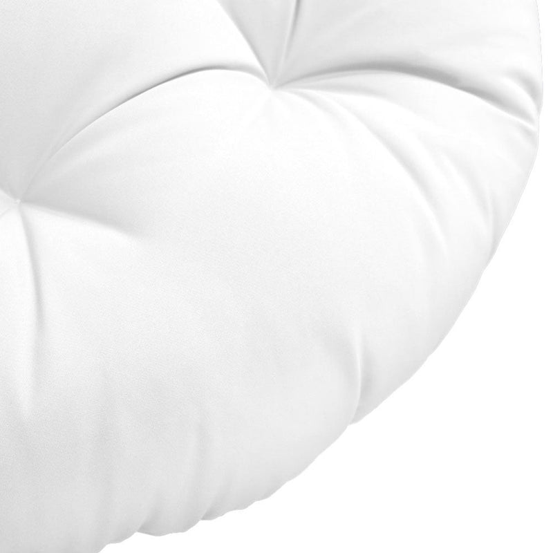 AD106 48" x 6" Round Papasan Ottoman Cushion 12 Lbs Fiberfill Polyester Replacement Pillow Floor Seat Swing Chair Outdoor-Indoor