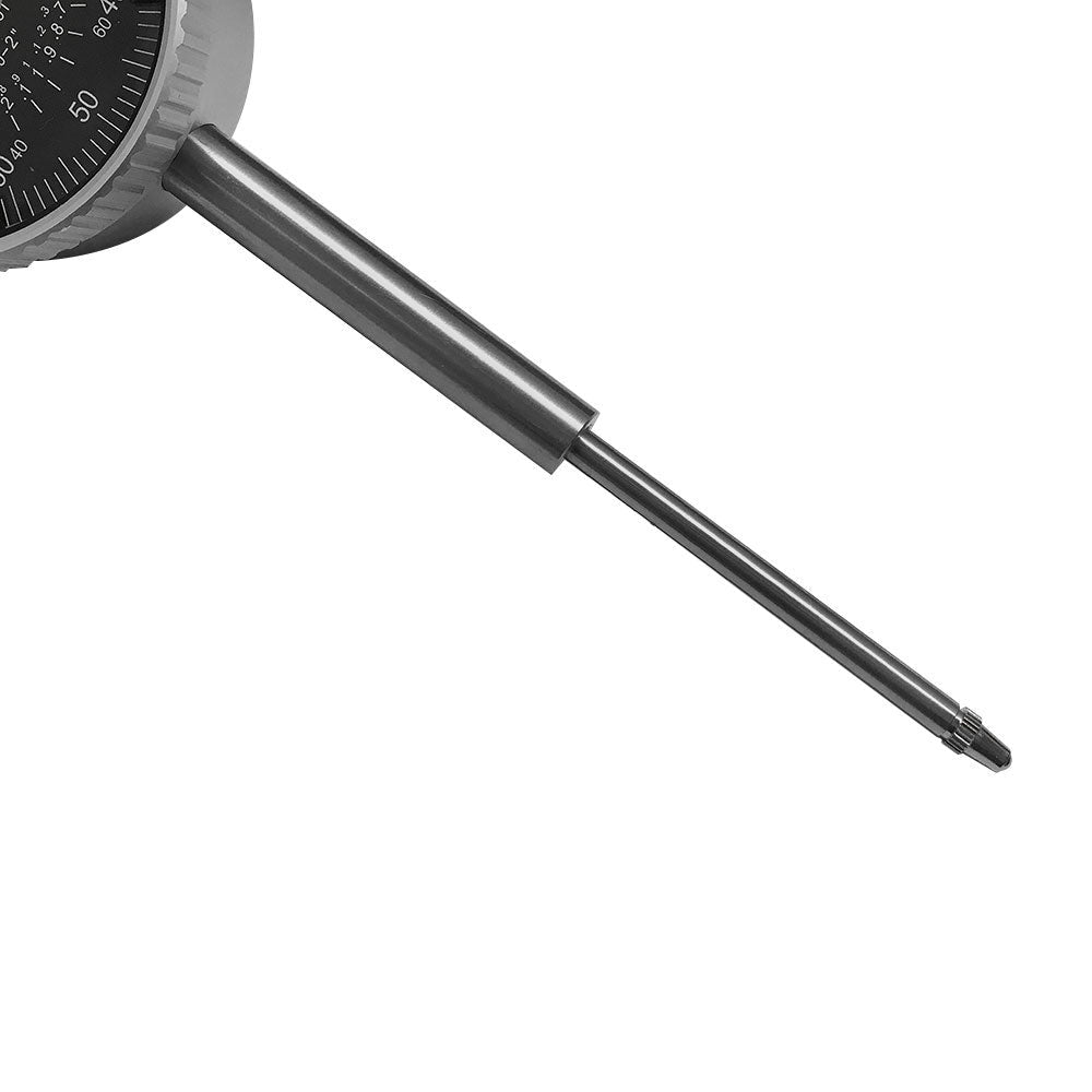 Black 0-2'' Dial Indicator .001 GRAD Lug Back Travel Dial Indicator Lathe Precision