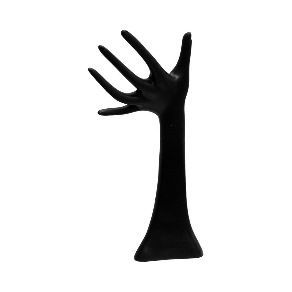 Black 13'' Mannequin Hand Finger Ring Necklace Jewelry Display Stand Holder Retail Display