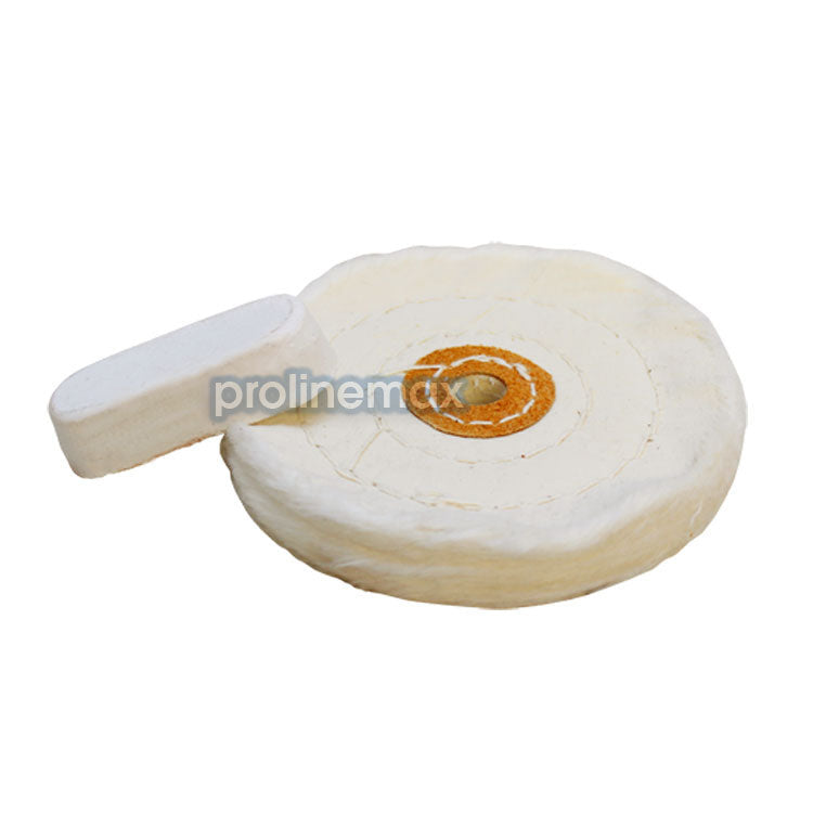Complete polishing kit with three buffing pads, compounds, and arbor adapter.