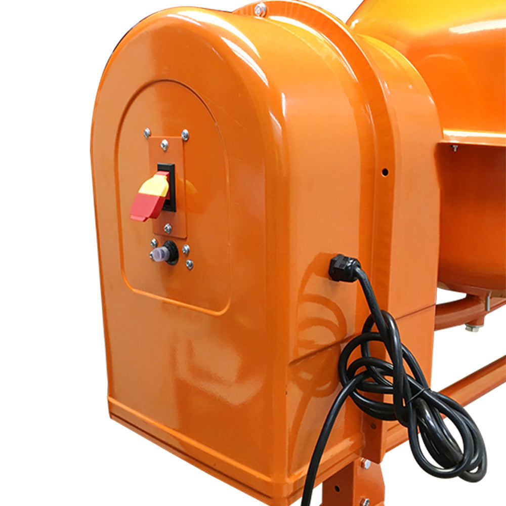 HD Portable Electric 3-1/2" Cubic Feet Steel Stucco Concrete Cement Mixer Contractor Mortar