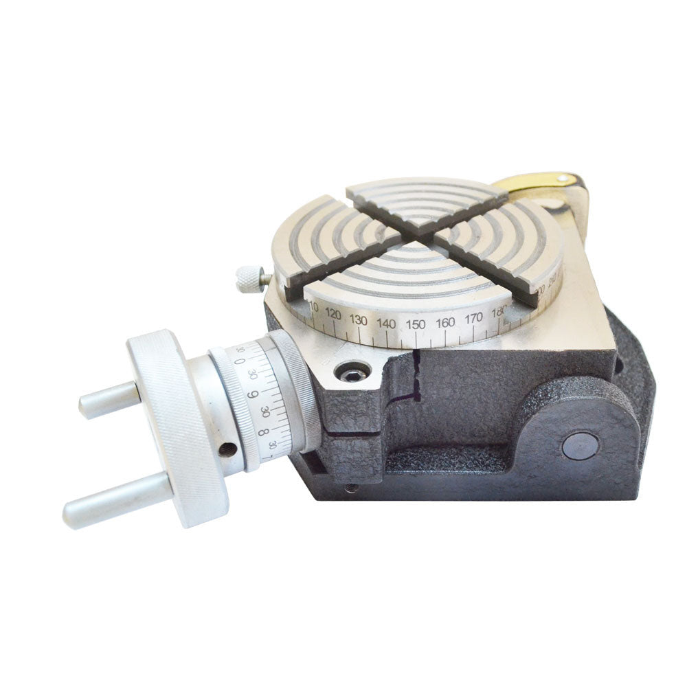 Heavy Duty 4'' Horizontal & Vertical Rotary Table with Tilting Base Milling Machine