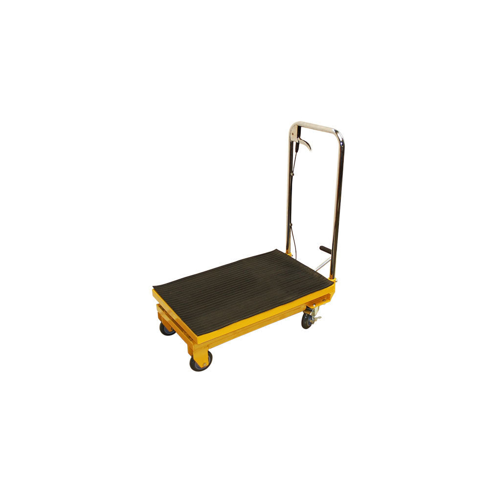 Heavy Duty Mobile 330LB Hydraulic Table Lift 9" to 28" Jack Cart