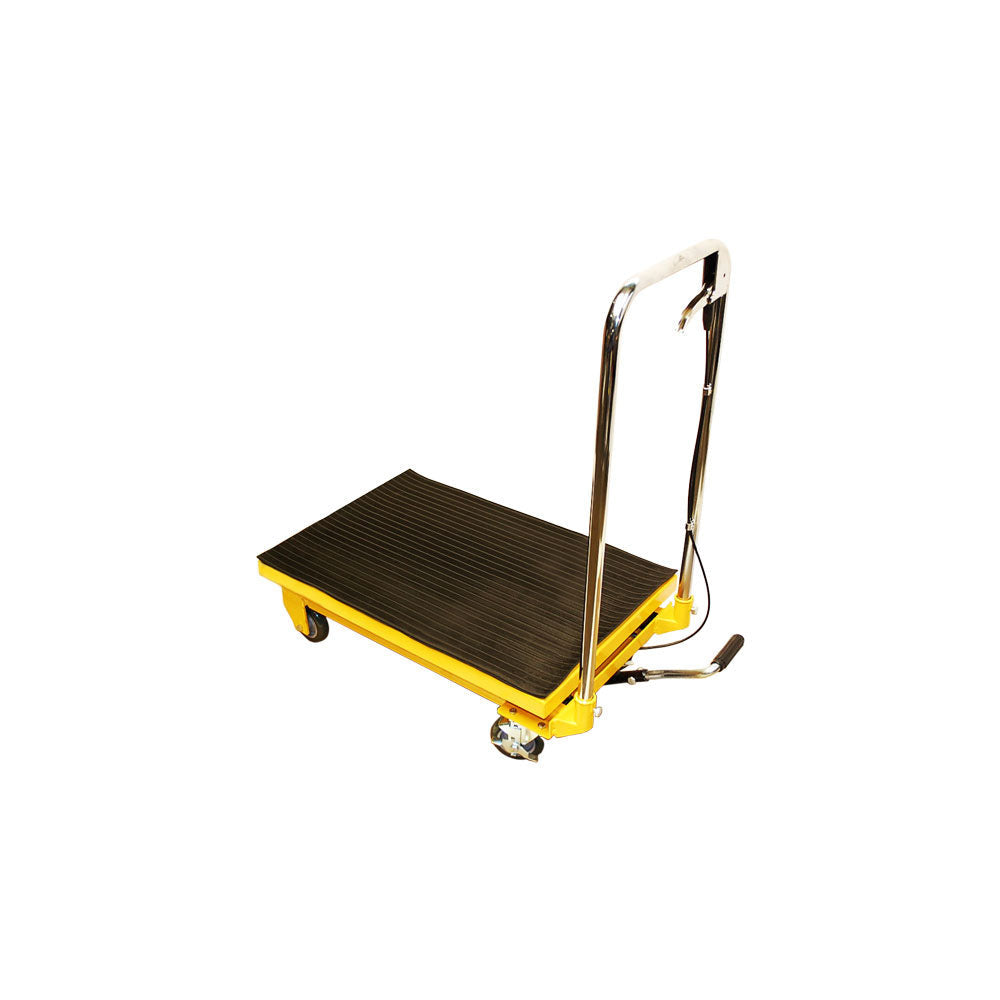 Heavy Duty Mobile 330LB Hydraulic Table Lift 9" to 28" Jack Cart