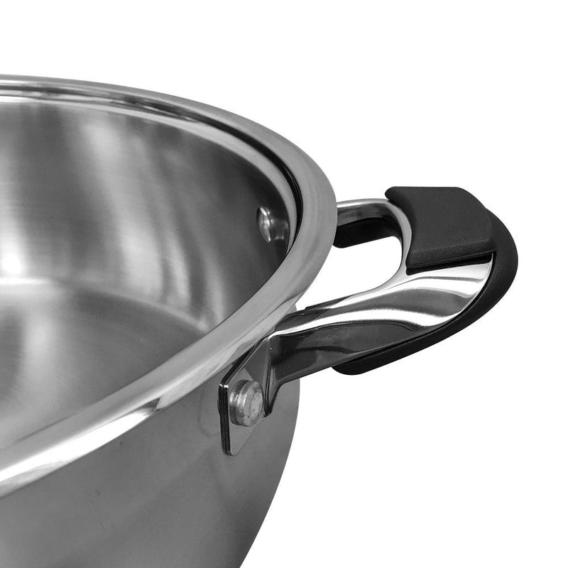 High Quality Stainless Steel 12'' Low Pot Cookware 8 Qt Pots Pan Cooking Supplies