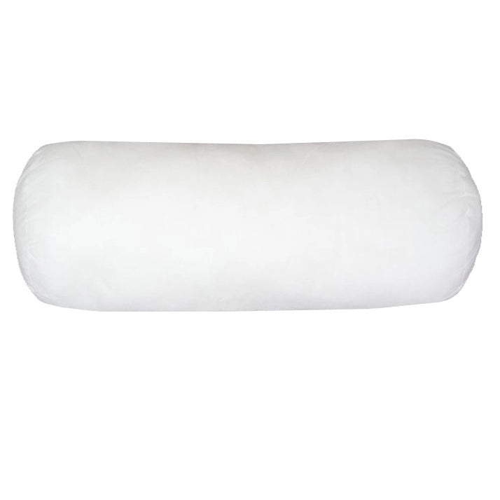 White bolster insert for daybed or couch arm support — single
