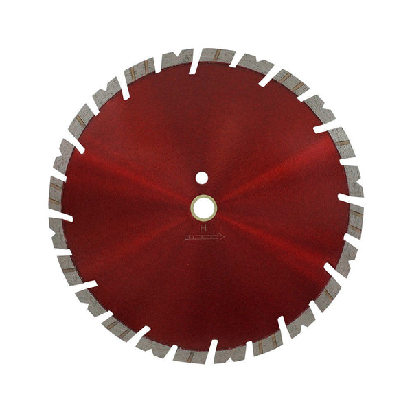 Metallic Red 12" x .125'' x 1"-20mm Turbo Segmented Diamond Blade Cutter Cutting 15mm Rim