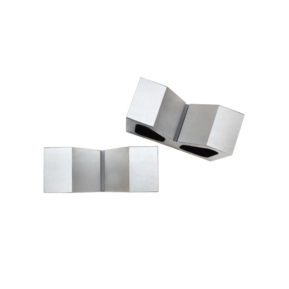 PAIR 5'' x 2'' x 3-1/8'' Cast Iron V-Blocks V-Block Ground 5'' V-Blocks