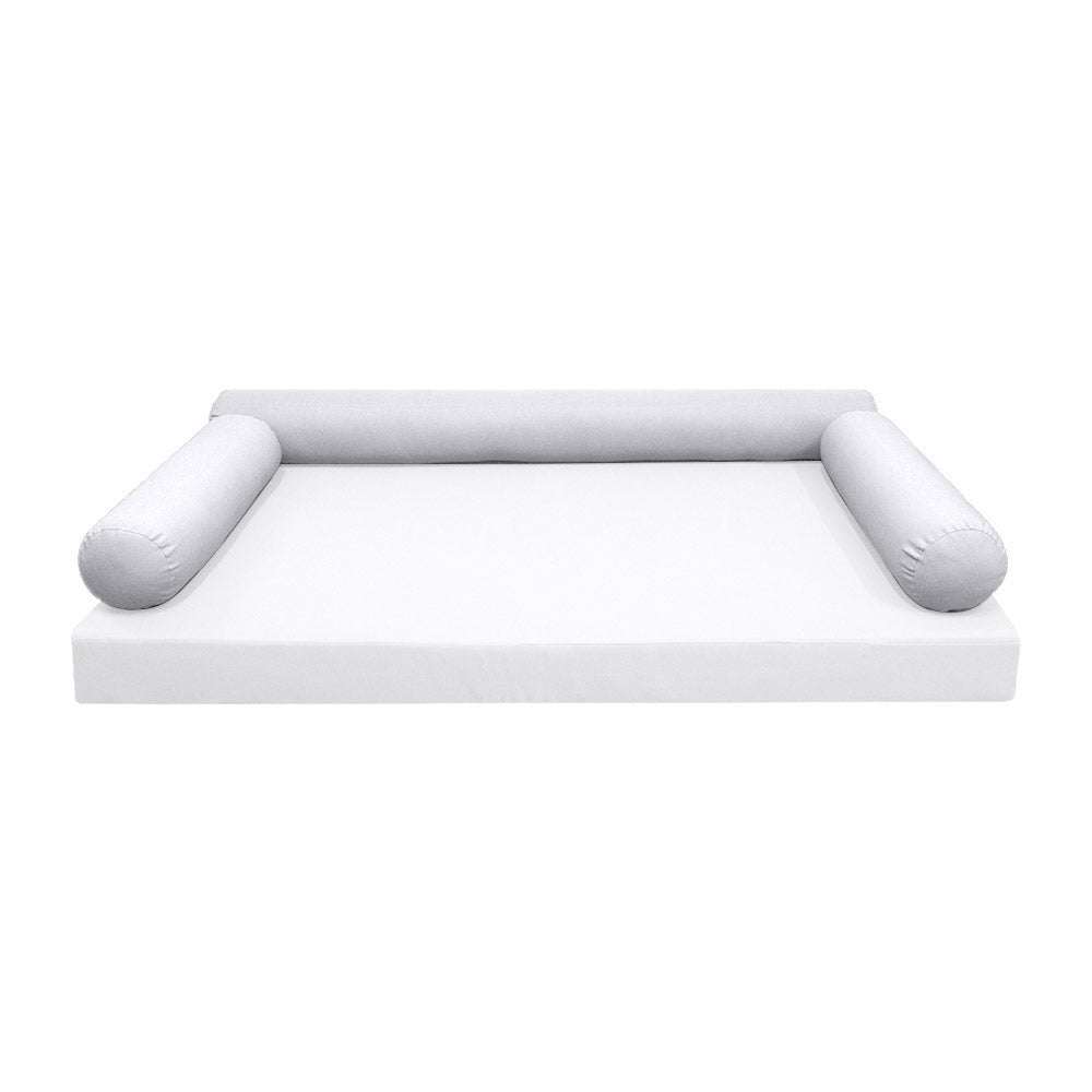 STYLE 6 pillow and bolster cushion set for daybeds, porch swings, or beds – indoor and outdoor use with durable knife-edge design. — cover only