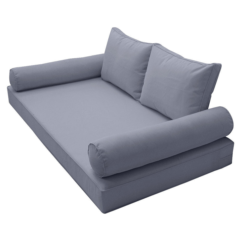 STYLE 1 pillow and bolster cushion set for daybeds, porch swings, or beds ā indoor and outdoor use with durable knife-edge design. ā cover only