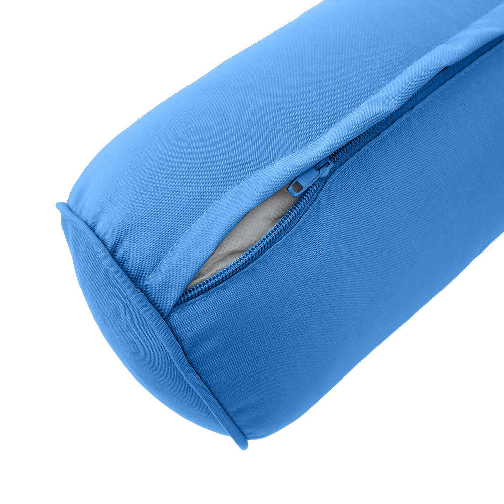 Style2 Twin Size 5PC Pipe Outdoor Daybed Mattress Cushion Bolster Pillow Slip Cover Complete Set AD102