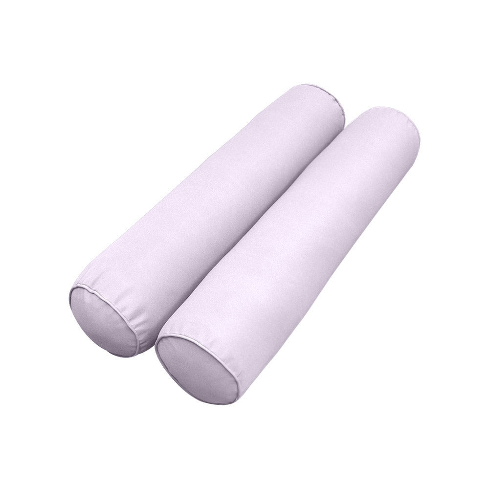 STYLE 6 - Mattress & Pillow Bolster for Outdoor Indoor Daybed Porch Swing Bed Piped Trim Crib Size AD107 | COVERS ONLY |