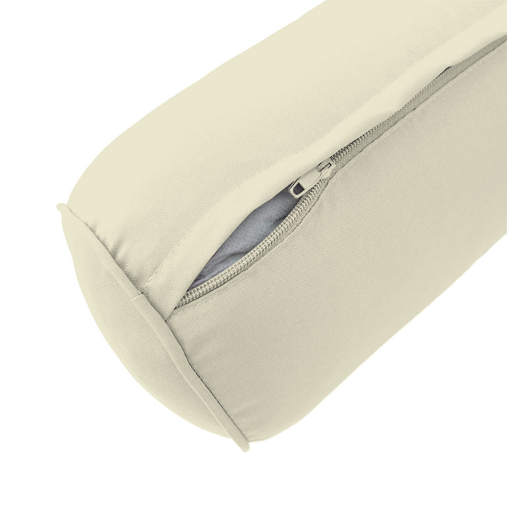 Style6 Full Size 4PC Pipe Trim Outdoor Daybed Mattress Cushion Bolster Pillow Slip Cover COMPLETE SET AD005