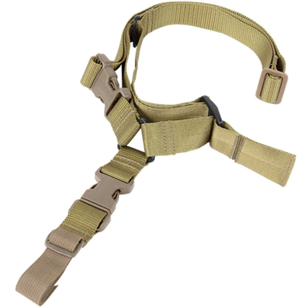 Condor TAN Molle Tactical Quick Release One Point Sling Nylon MADE IN USA