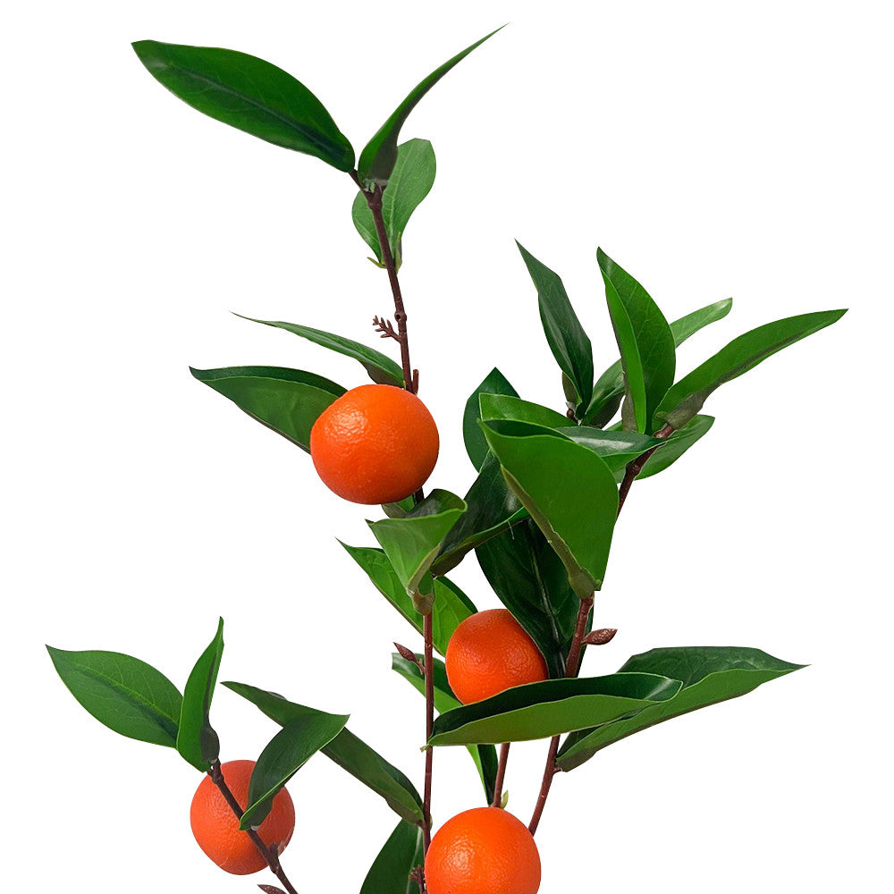 35'' Spring Botanical Artificial Orange Fruit Spray Faux Flower Natural Home Decor