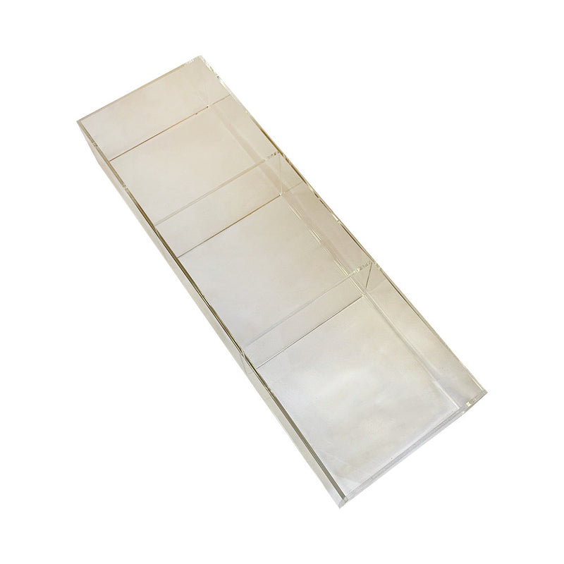 24''x8'' Lucite Clear Acrylic Single Tier Divided Counter Bin Retail Display