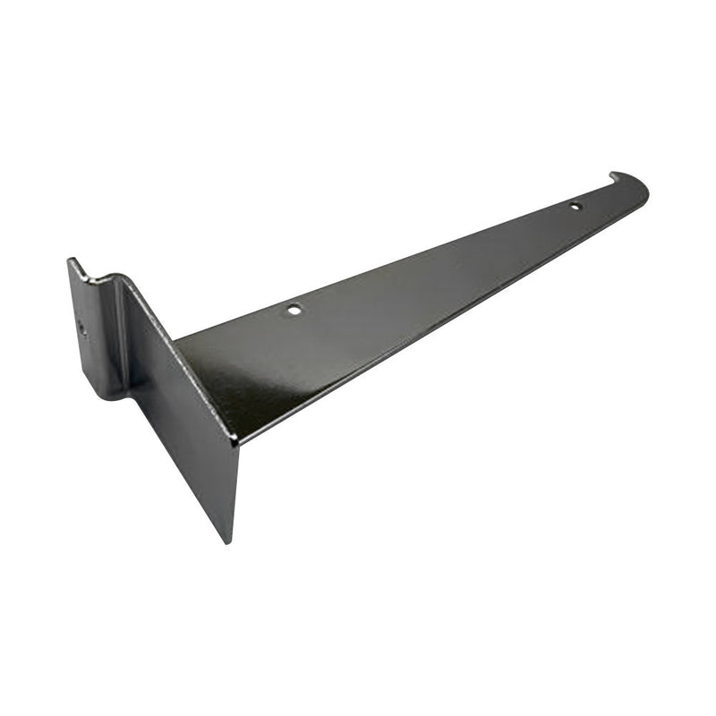 20Pcs 8" Chrome Glass Slatwall Shelf Bracket Retail Display Fixture Metal Hanger