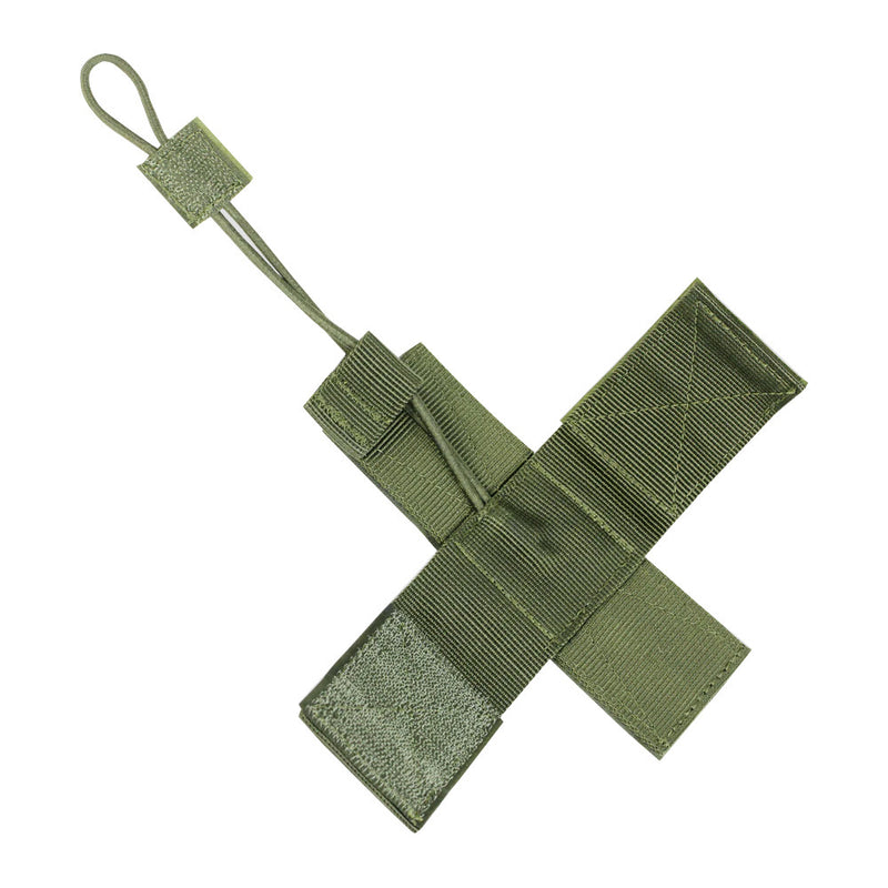 Hook and Loop Tactical Secure Lightweight Universal Bungee Holster OD Green