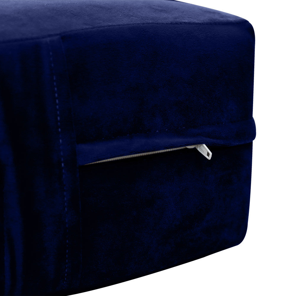 Knife Edge 8" FULL 75x54x8 Velvet Indoor Daybed Mattress |COVER ONLY|-AD373