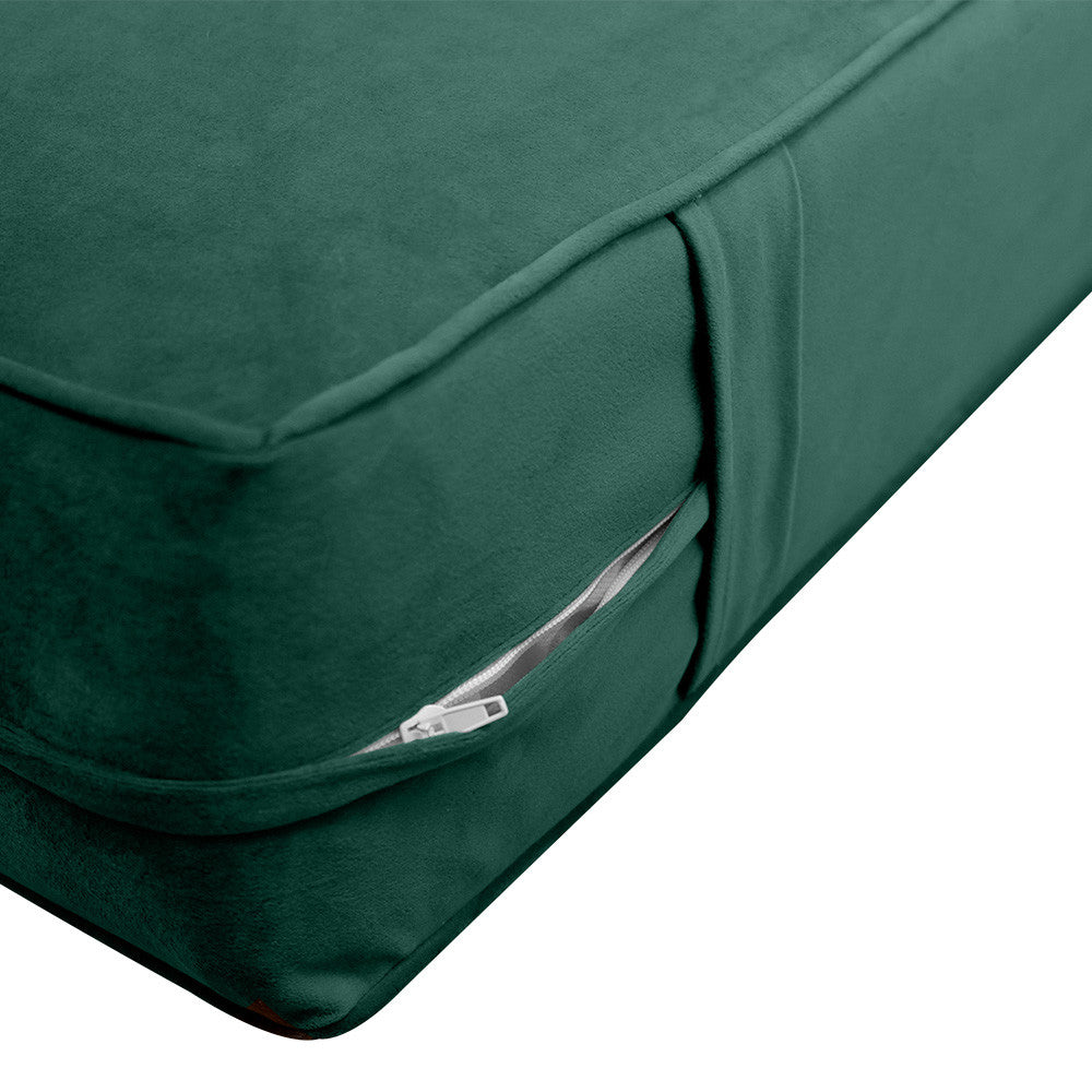 Same Pipe 6" FULL 75x54x6 Velvet Indoor Daybed Mattress |COVER ONLY|-AD317