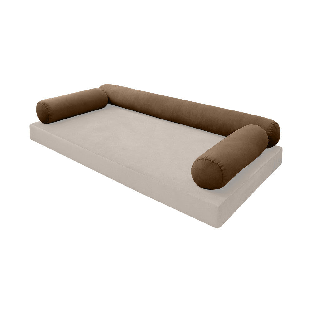 STYLE V6 TwinXL Velvet Knife Edge Indoor Daybed Bolster Pillow|COVER ONLY| AD308