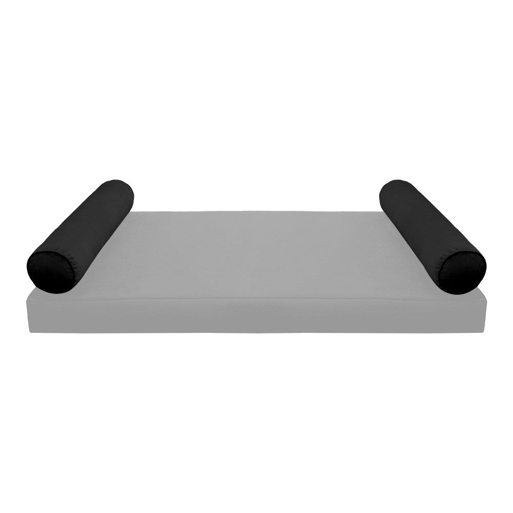 STYLE V5 Full Velvet Pipe Trim Indoor Daybed Cushion Bolster |COVER ONLY| AD374