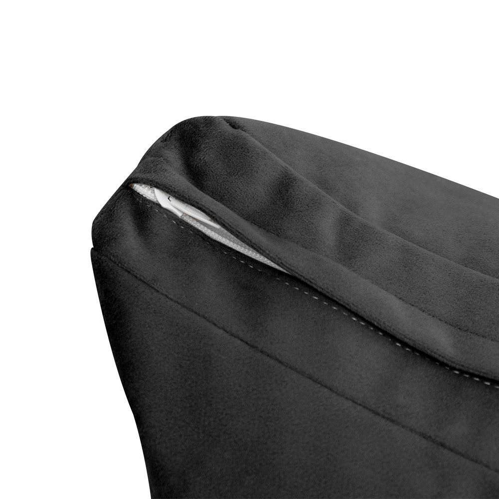 Style V2 Twin-XL Knife Edge Velvet Indoor Daybed Mattress Pillow Complete Set AD350