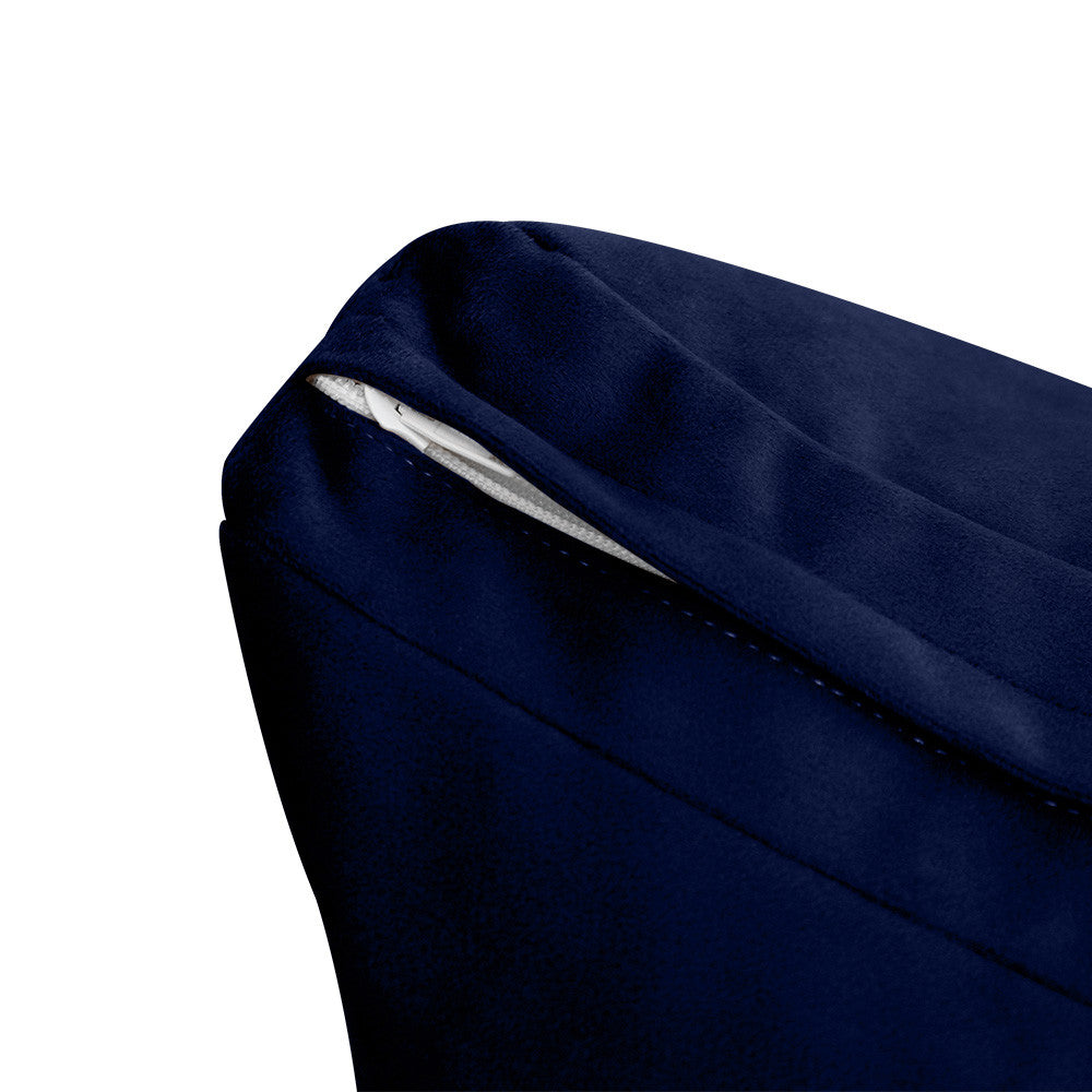 Style V2 Twin-XL Knife Edge Velvet Indoor Daybed Mattress Pillow Complete Set AD373