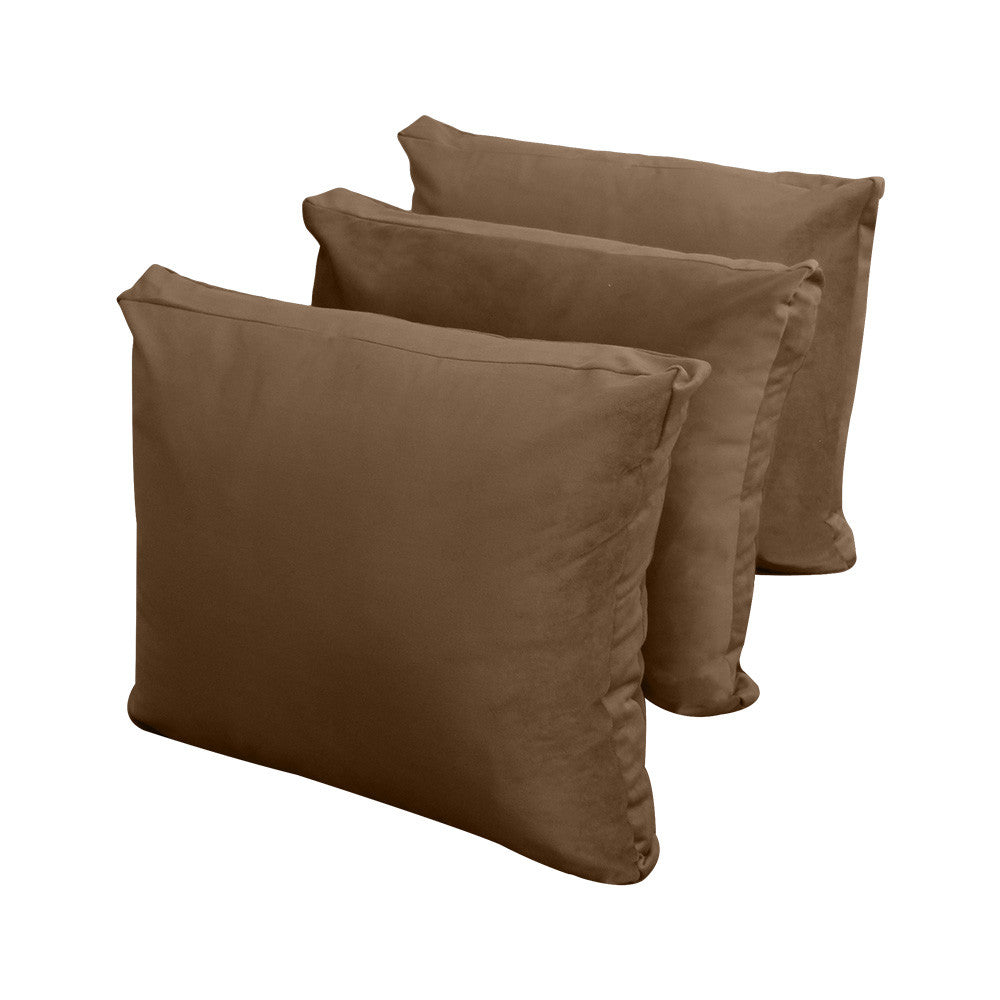 Style V3 Twin-XL Knife Edge Velvet Indoor Daybed Mattress Pillow Complete Set AD308