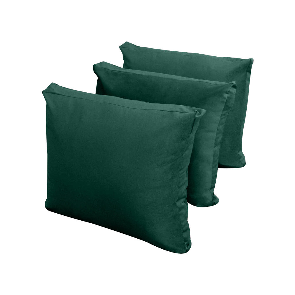 Style V3 Twin-XL Knife Edge Velvet Indoor Daybed Mattress Pillow Complete Set AD317